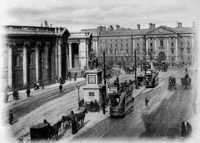 College Green, Dublín, c.1900 de Irish Photographer